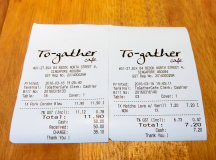 To-gather Cafe Bill 2