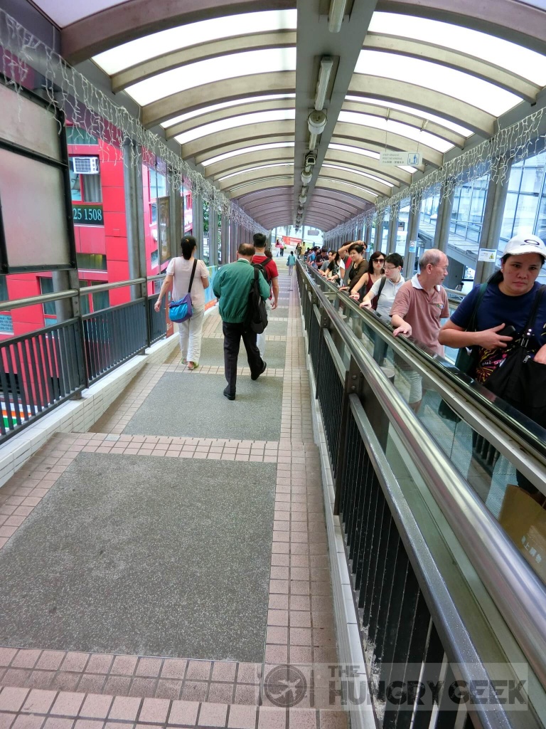 Central elevated walkway to Lan Fong Yuen - thehungrygeek hk day 3