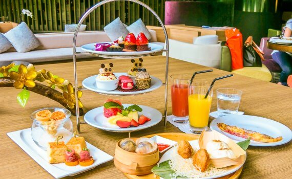 Crowne Plaza Lobby Lounge High Tea – Aerial Shot